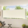 vidaXL Toldo lateral retr&aacute;til para p&aacute;tio 117x600 cm cor creme