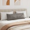 vidaXL Travesseiros de Sof&aacute; 2 pcs Cinzento-acastanhado 120 x 40 cm