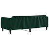 vidaXL Sof&aacute;-cama 100x200 cm veludo verde-escuro