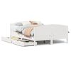 vidaXL Cama sem colch&atilde;o 120x190 cm madeira de pinho maci&ccedil;a branco