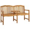 vidaXL Banco Rosa Esculpido &agrave; M&atilde;o 155 x 60 x 94 cm Natural