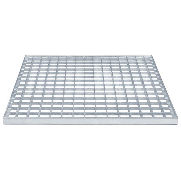 vidaXL Grelha Prateado 50 x 50 x 2 cm A&ccedil;o Galvanizado a Quente