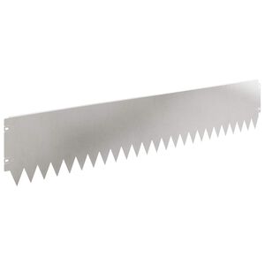 vidaXL Acabamento para Gramado 30 pcs 103 x 20 cm A&ccedil;o Prateado