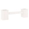 vidaXL Banco c/ vasos 184,5x39,5x56,5cm madeira de pinho maci&ccedil;a branco
