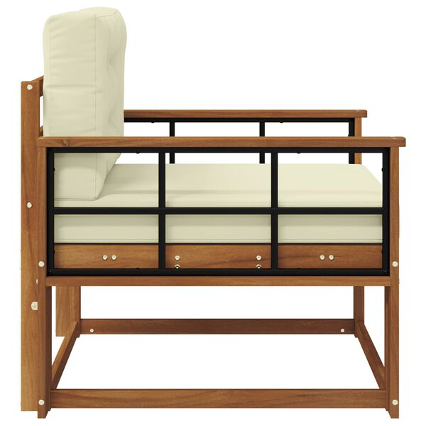 vidaXL Sof&aacute; M&eacute;dio Externo Madeira S&oacute;lida de Ac&aacute;cia Natural