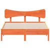 vidaXL Cama sem colch&atilde;o 120x200 cm madeira pinho maci&ccedil;a castanho-mel