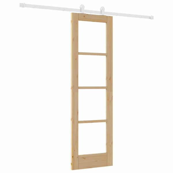 vidaXL Porta Deslizante ORKDAL Natural 61 x 198,5 cm