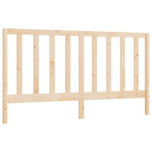 vidaXL Cabeceira de cama 206x4x100 cm pinho maci&ccedil;o