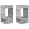 vidaXL Mesa de apoio 2 unid. Cinza Sonoma 30 x 30 x 56 cm