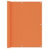 vidaXL Tela de varanda 120x500 cm tecido Oxford laranja