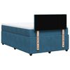 vidaXL Cama boxspring com colch&atilde;o 120x200 cm veludo azul