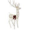 vidaXL Rena de Natal 3D LOVIISA 560 LED Branco quente 96 x 40 x 180 cm