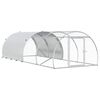 vidaXL Galinheiro Prateado 400 x 150 x 100 cm A&ccedil;o Galvanizado