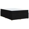 vidaXL Estrutura da Cama com colch&atilde;o Preto 140 x 200 cm tecido