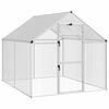 vidaXL Gaiola para P&aacute;ssaros Prateado 181,5 x 221 x 173,5 cm
