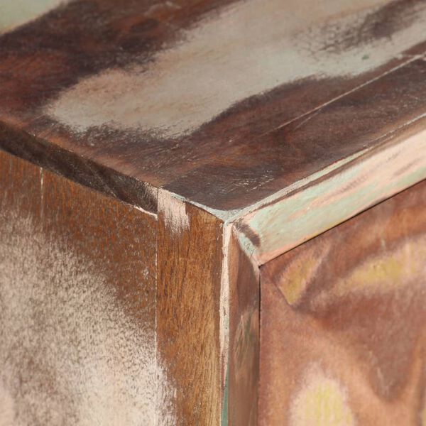 vidaXL M&oacute;vel lateral 70x35x75 cm madeira recuperada maci&ccedil;a