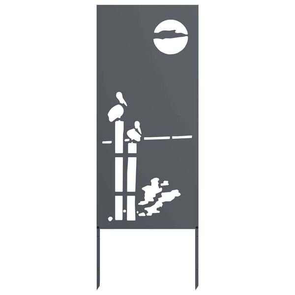 vidaXL Tela de Privacidade para Jardim Fretwork Antracite 50 x 140 cm