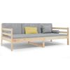 vidaXL Sof&aacute;-cama sem colch&atilde;o 90x190 cm madeira de pinho maci&ccedil;a