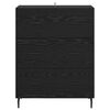 vidaXL Buffet com gaveta Carvalho Preto 69,5 x 34 x 90 cm