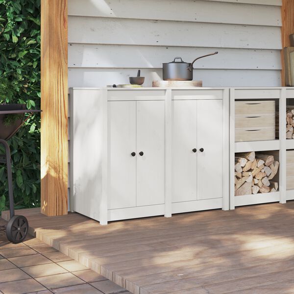 vidaXL Porta de Cozinha MEPPEL 2 pcs Branco 50 x 9 x 82 cm