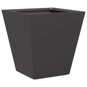 vidaXL Vaso/floreira de jardim 30x30x30 cm a&ccedil;o preto