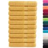 vidaXL Toalhas premium SOLUND 10 pcs 100x200 cm 600 gsm dourado