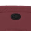 vidaXL Poltrona reclin&aacute;vel elevat&oacute;ria couro artificial vermelho tinto