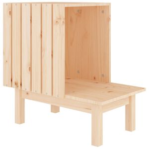 vidaXL Ninho para gatos 60x36x60 cm pinho maci&ccedil;o