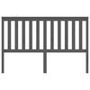 vidaXL Cabeceira de cama 166x6x101 cm pinho maci&ccedil;o cinzento