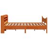 vidaXL Estrutura cama c/ cabeceira 140x190cm pinho maci&ccedil;o castanho-mel
