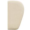 vidaXL Orelha de Cabeceira Creme 40 x 23 x 6 cm tecido