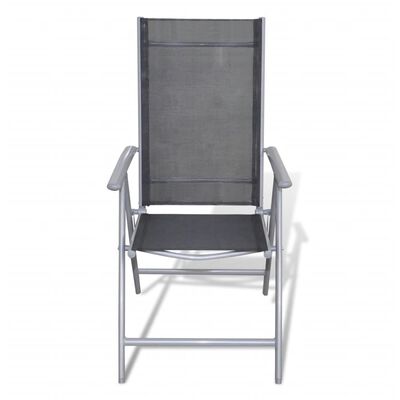 vidaXL Cadeiras de jardim dobráveis 4 pcs alumínio