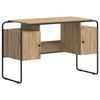 vidaXL Mesa com Armazenamento Carvalho Arttisan 120 x 50,5 x 75,5 cm