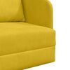 vidaXL Sof&aacute;-Cama Amarelo 65 x 80 x 83 cm Veludo