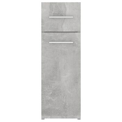 vidaXL Armário boticário 20x45,5x60 cm contraplacado cinzento cimento