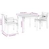 vidaXL 3 pcs conjunto de jantar para jardim madeira de teca maci&ccedil;a