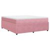 vidaXL Cama com molas/colch&atilde;o 180x200 cm veludo rosa