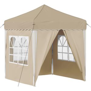 vidaXL Tenda de Festa Pop-up 195 x 195 x 245 cm Creme Tecido Oxford