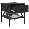 vidaXL Arm&aacute;rio de Cabeceira com gaveta Carvalho preto 40 x 42 x 45 cm