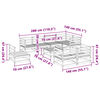 vidaXL 9 pcs conjunto sof&aacute;s jardim madeira de pinho impregnada
