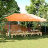 vidaXL Tenda de Festa Laranja 292 x 580 x 315 cm Tecido Oxford