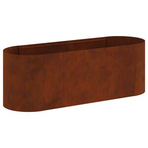 vidaXL Cama de Jardim Elevada A&ccedil;o Corten 120 x 40 x 40 cm