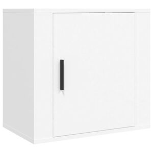 vidaXL Mesa de cabeceira de parede 50x30x47 cm branco