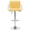 vidaXL Cadeiras de bar 2 pcs tecido amarelo