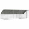 vidaXL Gaiola para galinhas 3 unid. Prateado 600 x 200 x 200 cm