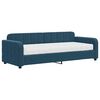 vidaXL Sof&aacute;-cama com colch&atilde;o 80x200 cm veludo azul