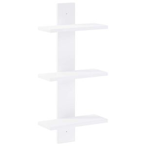 vidaXL Prateleira de parede Branco 30 x 13.5 x 64.5 cm