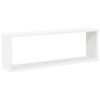 vidaXL Estantes parede c&uacute;bicas 4pcs deriv. madeira 80x15x26,5cm branco