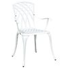 vidaXL Conjunto de Mesa de Jardim 3 pcs Branco Alum&iacute;nio Fundido