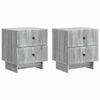 vidaXL Arm&aacute;rio de Cabeceira 2 pcs Sonoma Cinzento 43 x 34,5 x 47,5 cm
